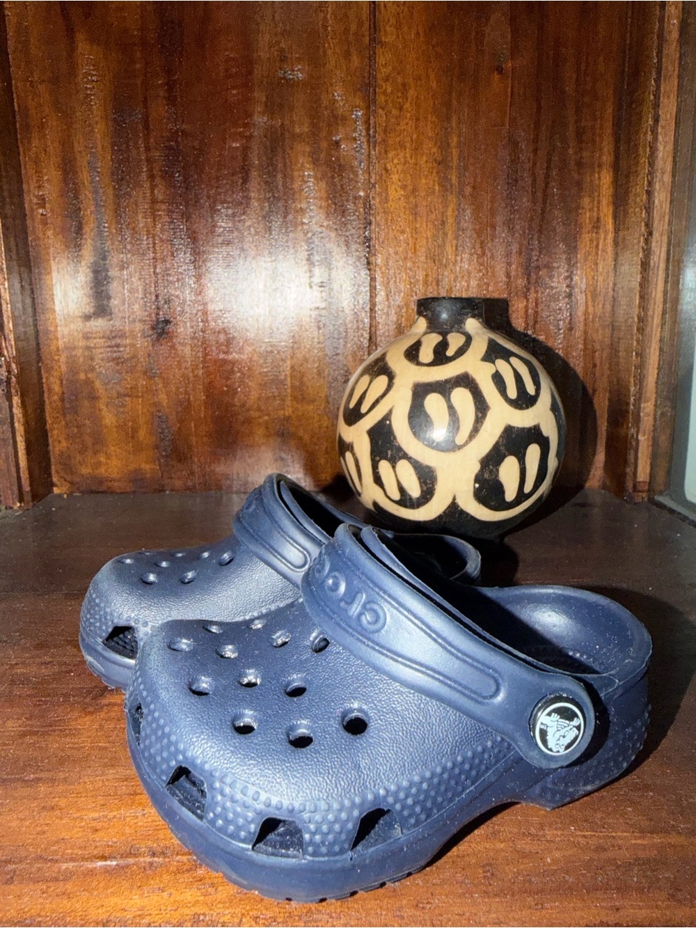 Navy Crocs